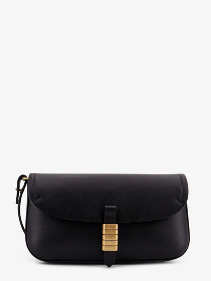 Pinko Saddle Flat Leather Crossbody Bag