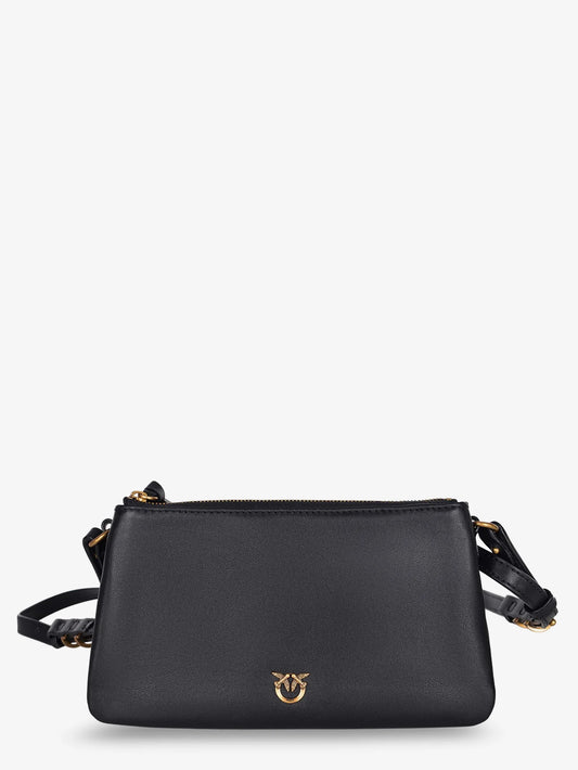 Pinko Baby Love Bag One Slouchy Leather Crossbody Bag