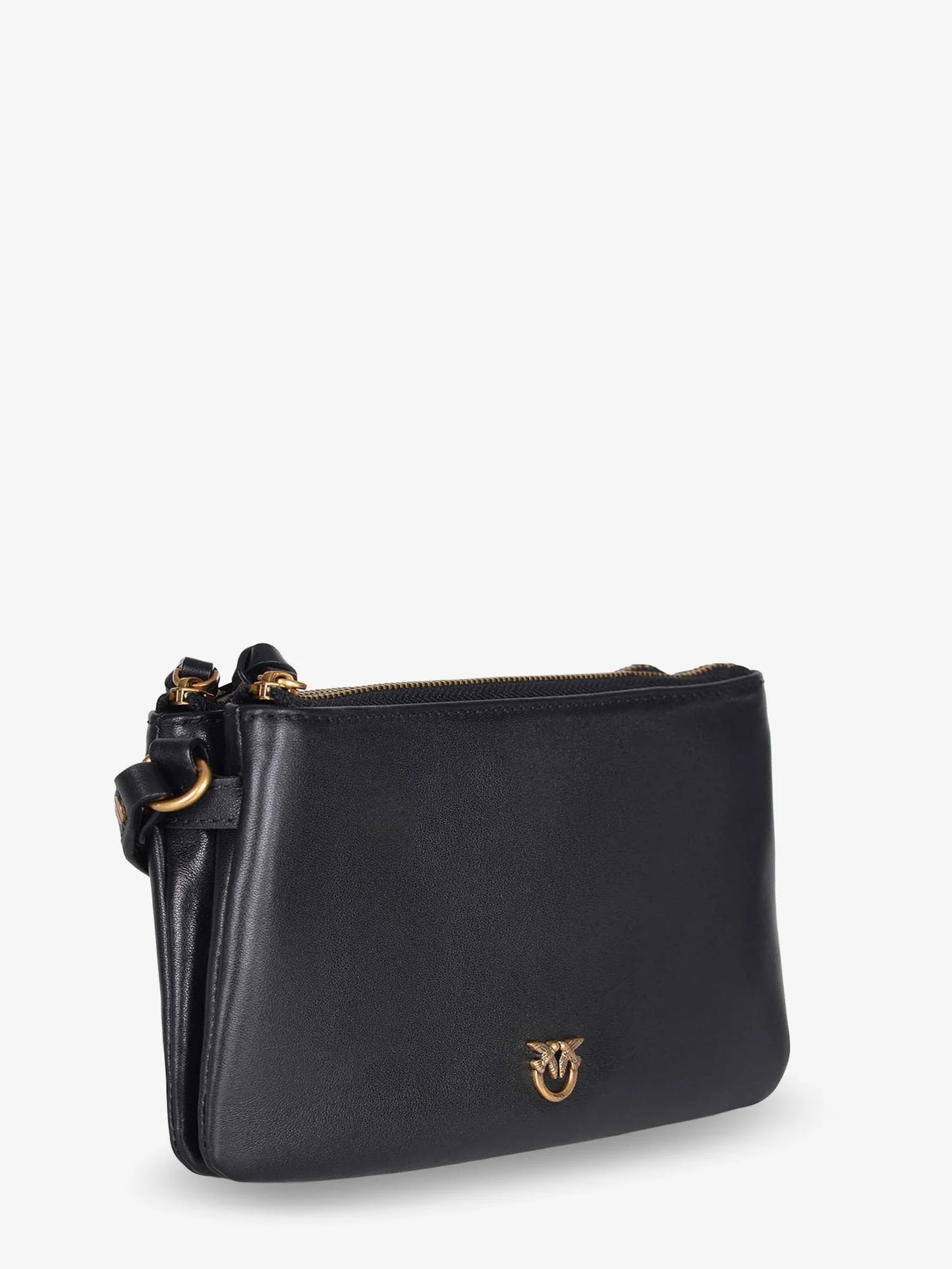 Pinko Baby Love Bag One Slouchy Leather Crossbody Bag