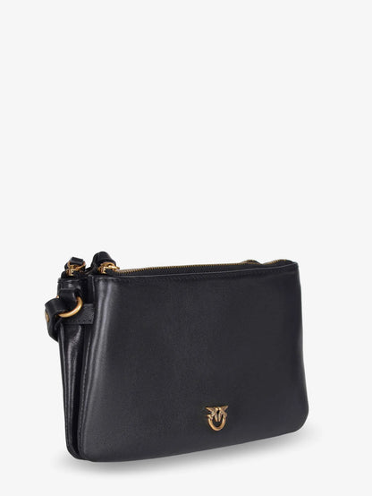 Pinko Baby Love Bag One Slouchy Leather Crossbody Bag