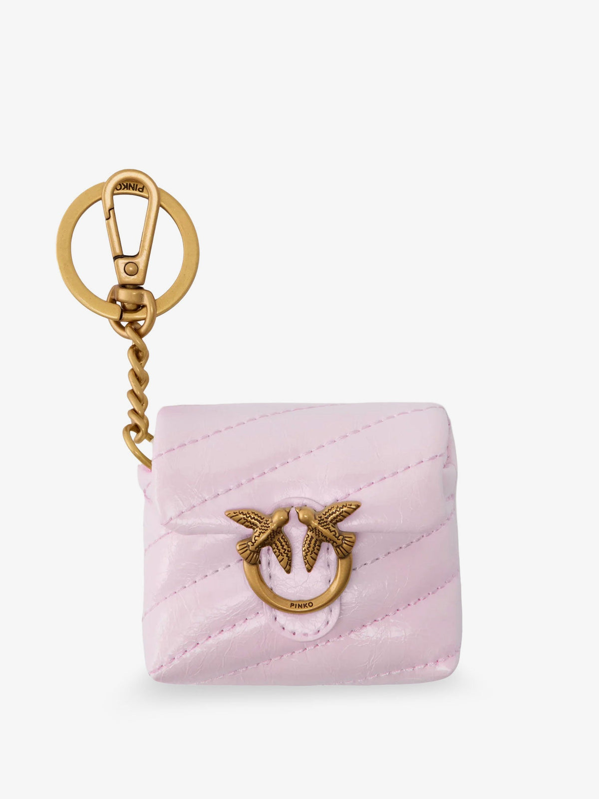 Pinko Leather Airpods Case - Rosa