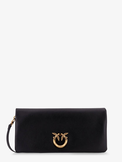 Pinko Click Soft Horizontal leather crossbody bag - Nero