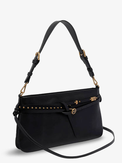 Pinko Leather Belt Bag crossbody bag - Nero