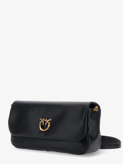 Pinko Soft Horizontal Leather Crossbody Bag