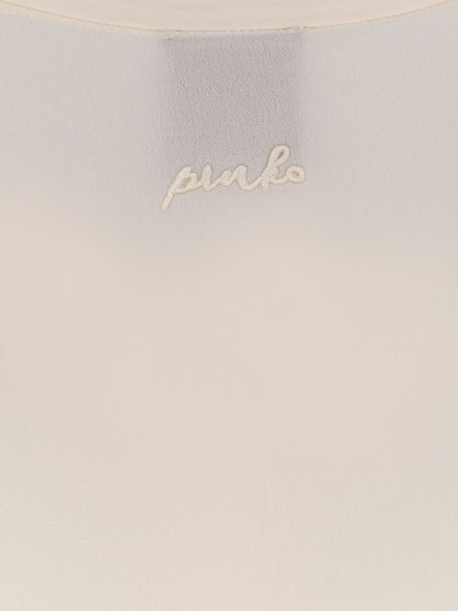 Pinko Blossom Silk Shirt - Bianco