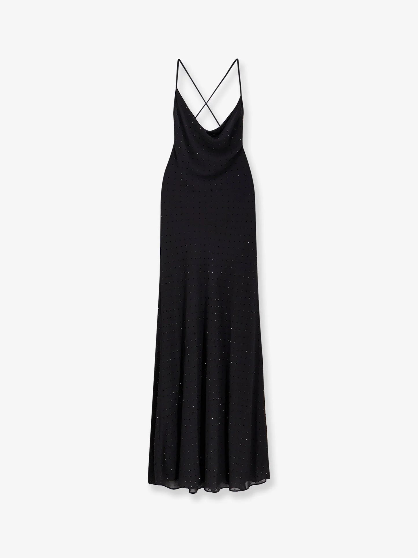 Pinko Farro Long Dress With Rhinestones