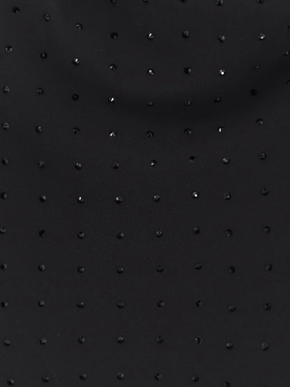 Pinko Farro Long Dress With Rhinestones