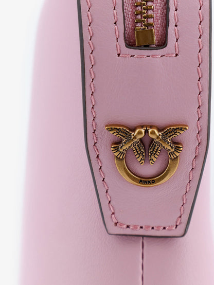 Pinko Leather beauty case - Rosa