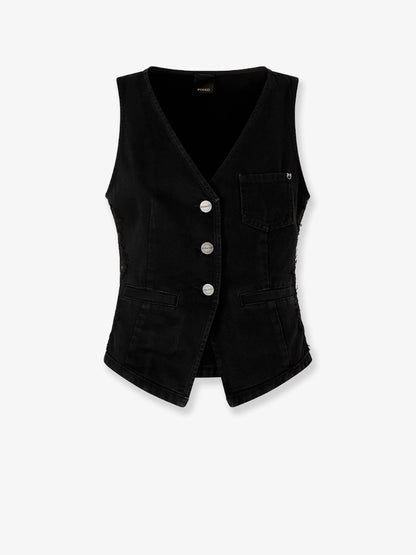 Pinko Gardener Cotton Vest With Laces Profiles