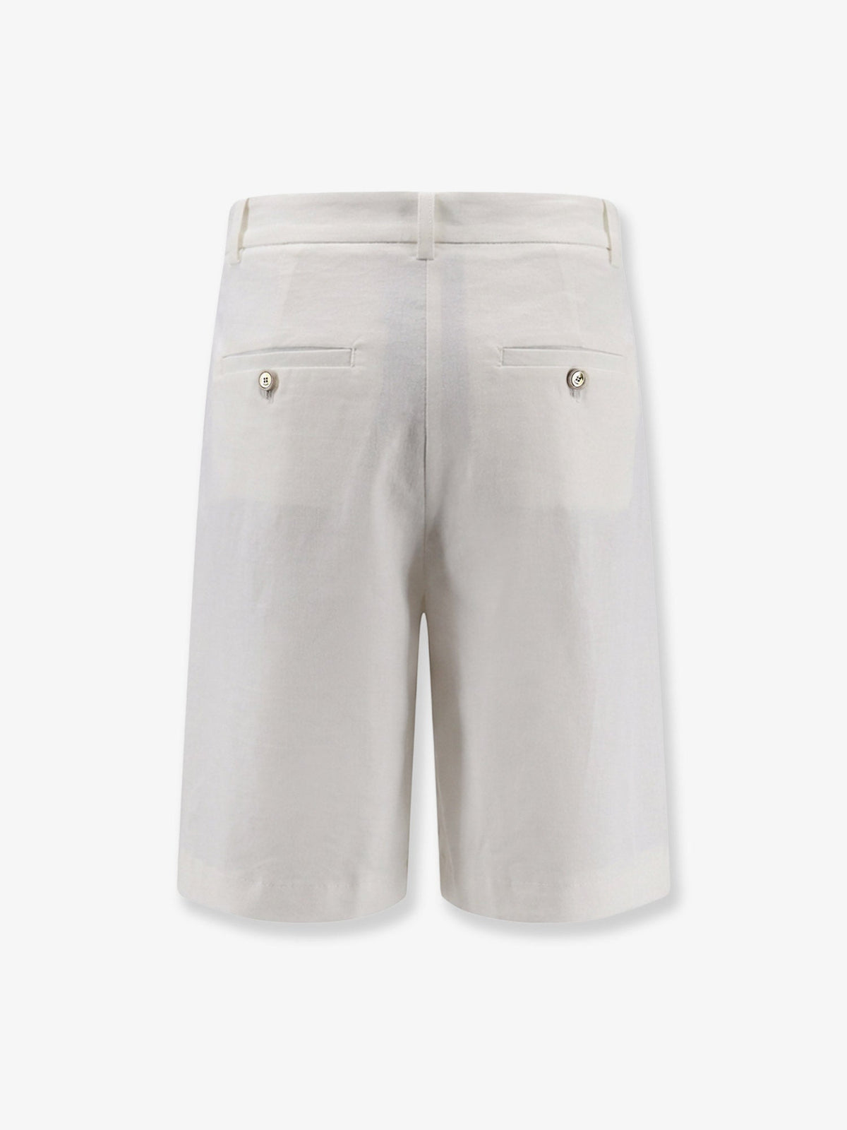 Pinko Byrana linen and viscose shorts - Bianco