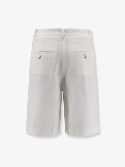 Pinko Byrana Linen And Viscose Shorts