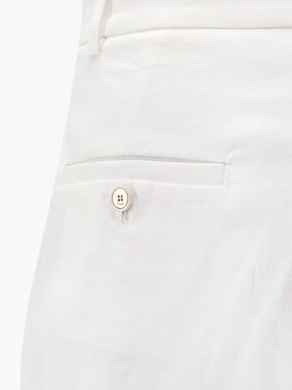 Pinko Byrana linen and viscose shorts - Bianco