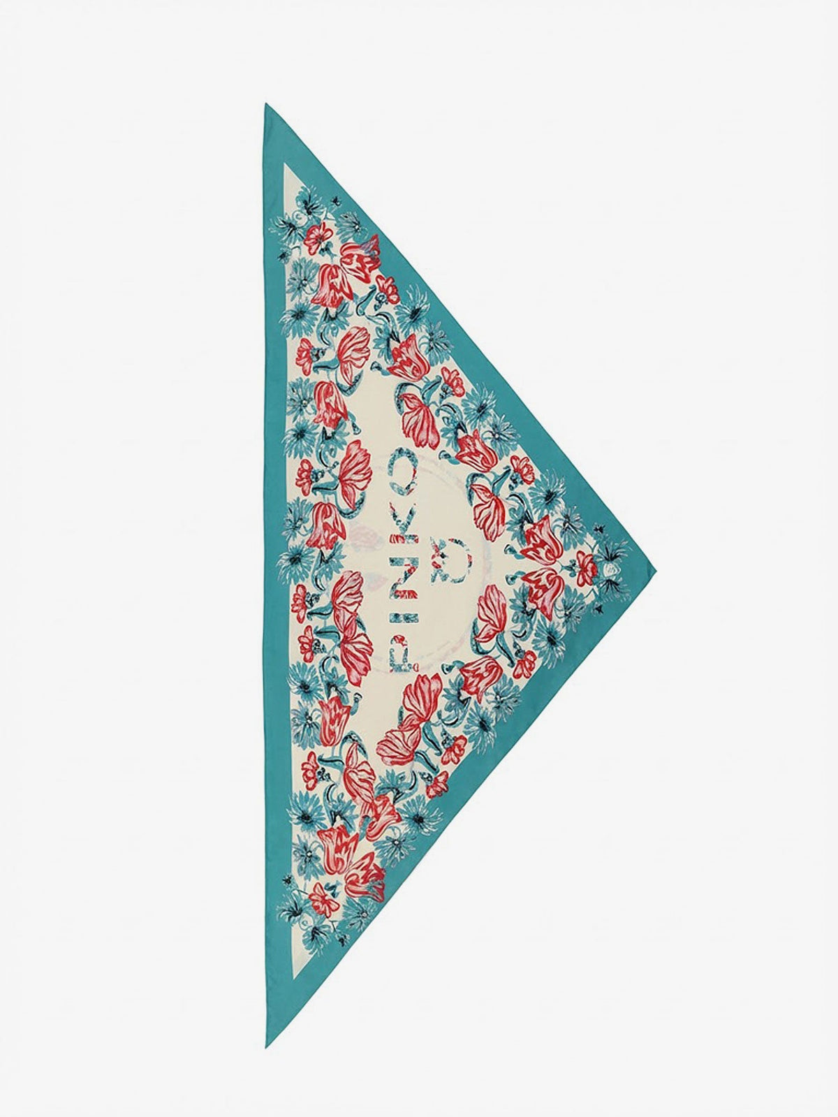 Pinko Swing  Triangle Foulard - Panna/Verde