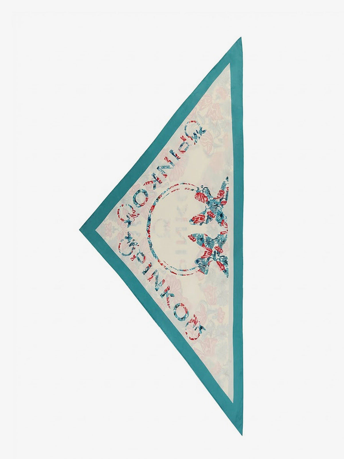Pinko Swing  Triangle Foulard - Panna/Verde