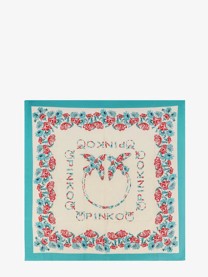 Pinko Limbo Silk And Viscose Blend Foulard With Multicolor Print