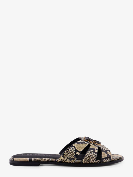 Pinko Milly Low Leather Sandals