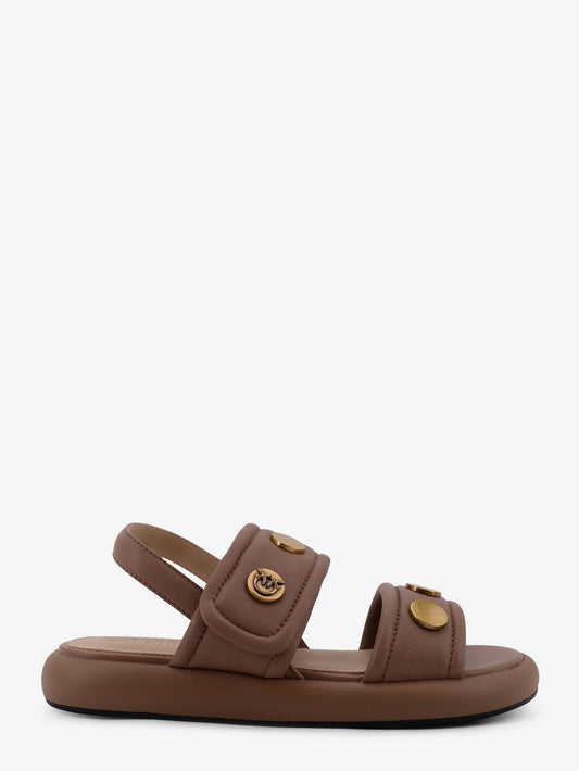 Pinko Fiona Low Leather Sandals