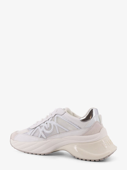 Pinko Ariel 33 Leather Sneakers With Nylon Inserts