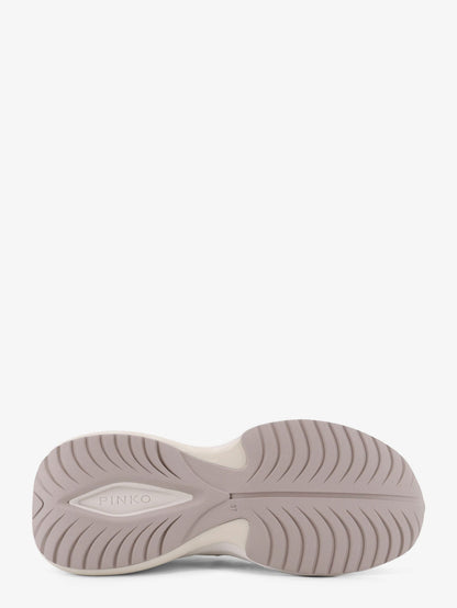 Pinko Ariel 33 Leather Sneakers With Nylon Inserts