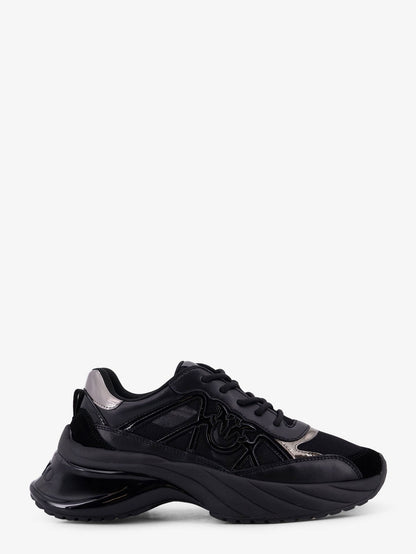 Pinko Ariel 33 Leather Sneakers With Nylon Inserts
