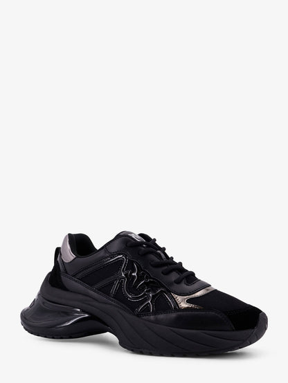 Pinko Ariel 33 Leather Sneakers With Nylon Inserts