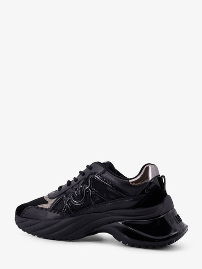 Pinko Ariel 33 Leather Sneakers With Nylon Inserts