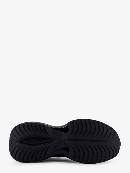 Pinko Ariel 33 Leather Sneakers With Nylon Inserts