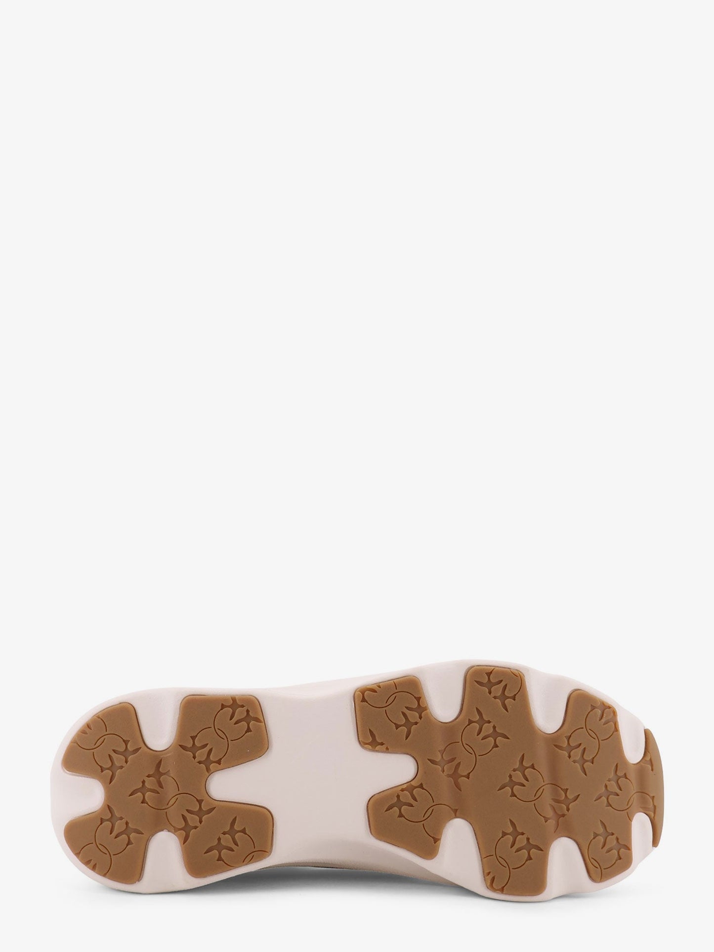 Pinko Pink Leather Sneakers With Nylon Inserts