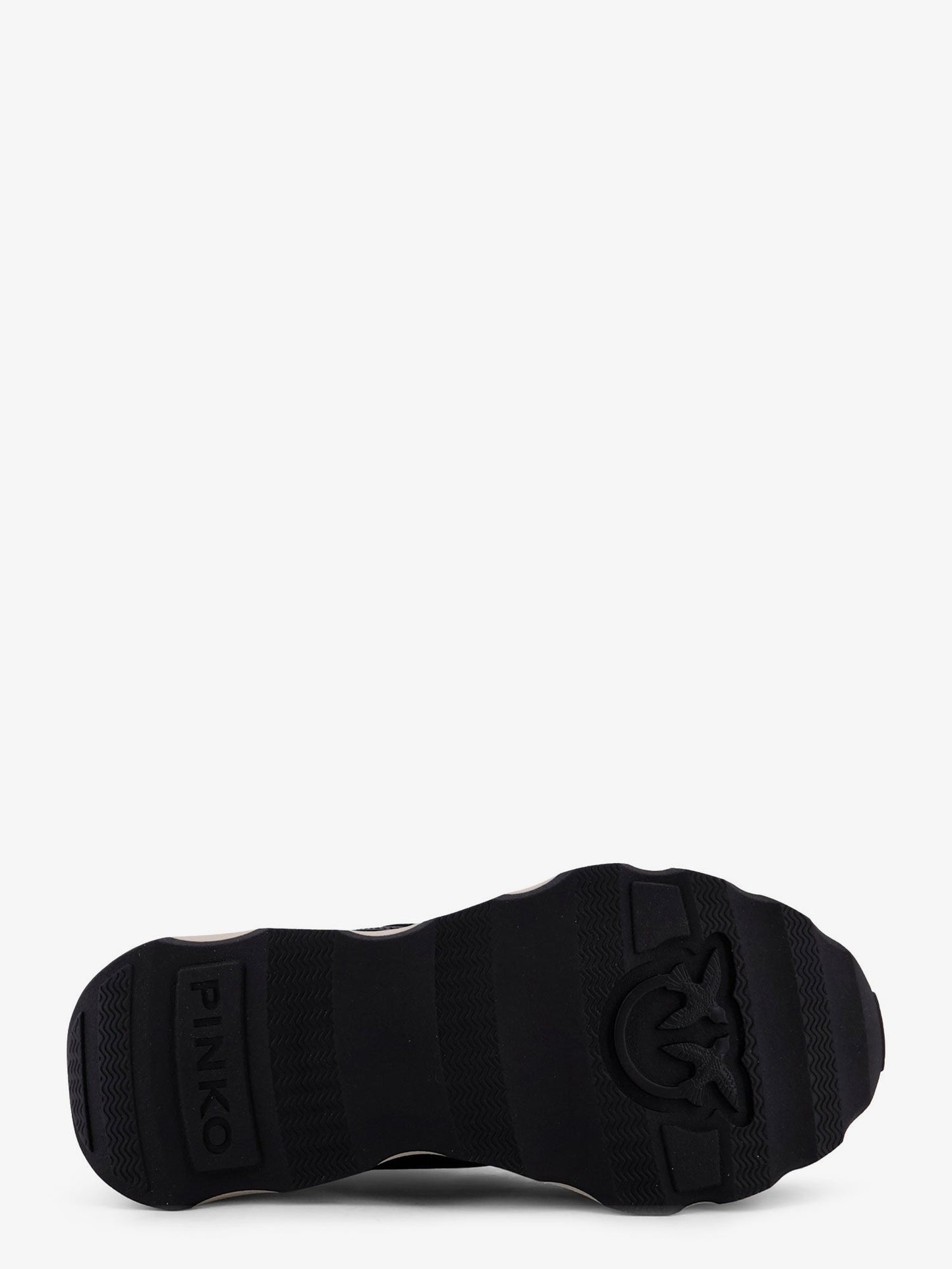 Pinko Zoe Leather Sneakers With Mesh Inserts