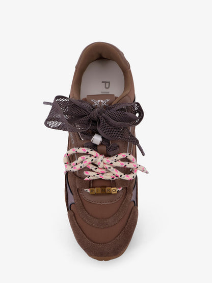 Pinko Yulia Suede Sneakers With Nylon Inserts