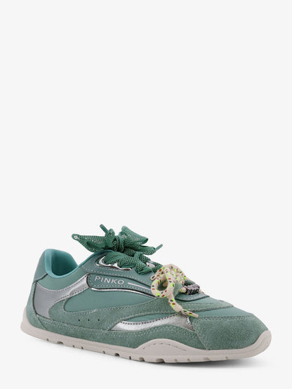 Pinko Yulia Suede Sneakers With Nylon Inserts