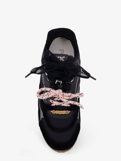 Pinko Yulia Suede Sneakers With Nylon Inserts