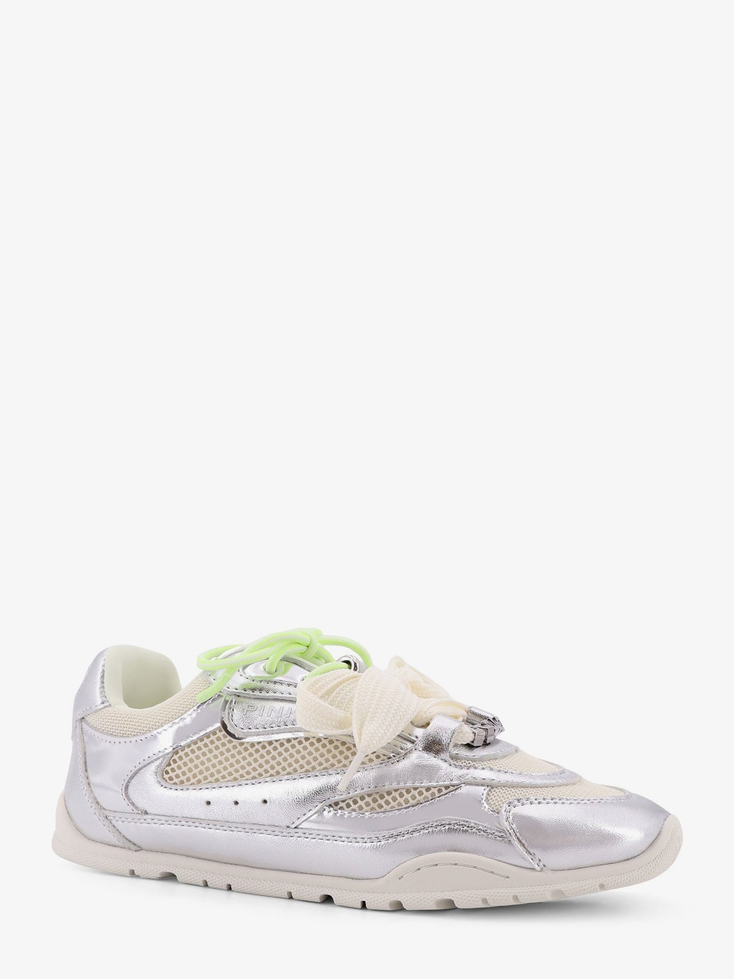 Pinko Yulia Mesh Sneakers With Leather Inserts