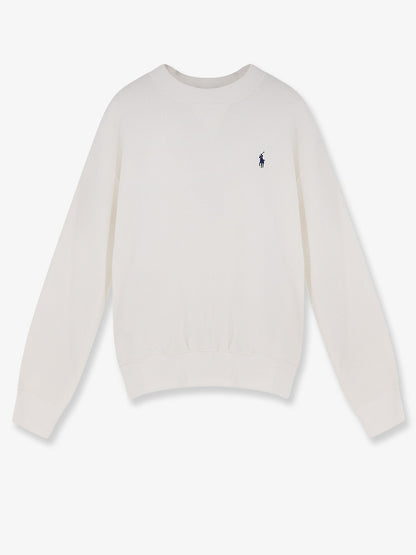 Polo Ralph Lauren Cotton Blend Sweater With Embroidered Logo On The Front