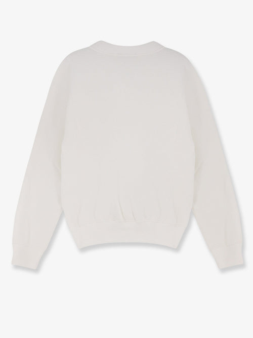 Polo Ralph Lauren Cotton blend sweater with embroidered logo on the front - White
