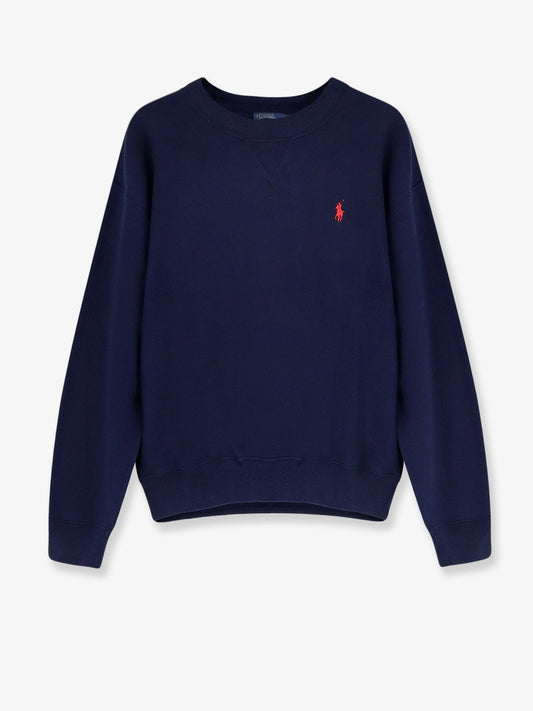 Polo Ralph Lauren Cotton Blend Sweater With Embroidered Logo On The Front