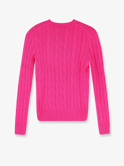 Polo Ralph Lauren Cotton sweater with embroidered logo on the front - Accentpink