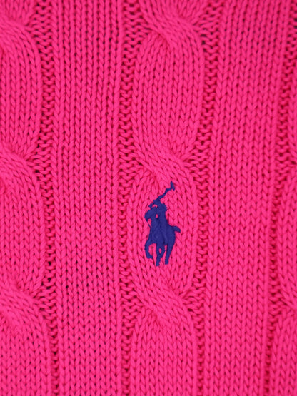 Polo Ralph Lauren Cotton sweater with embroidered logo on the front - Accentpink