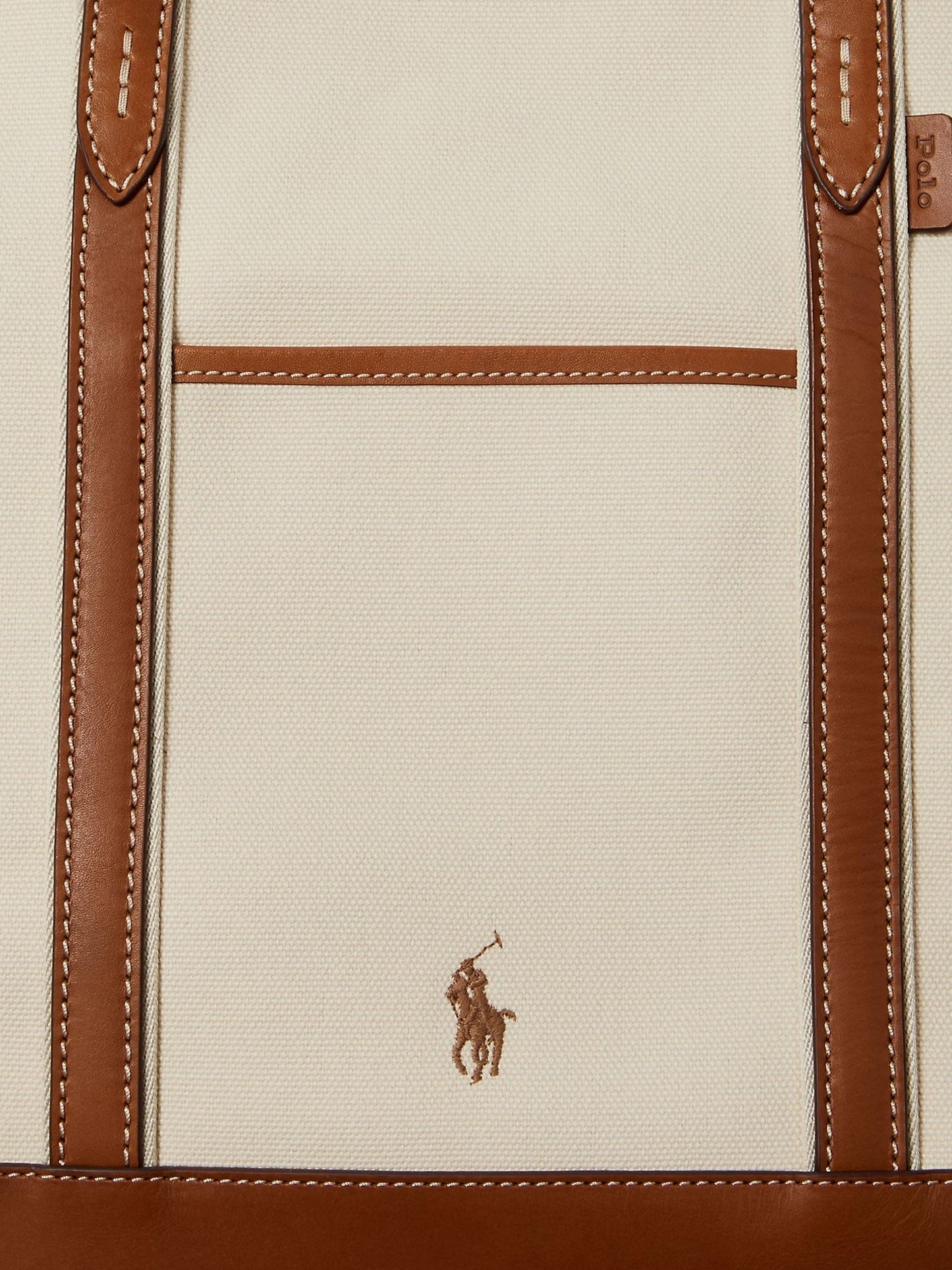 Polo Ralph Lauren Canvas Shopping Bag With Embroidered Logo