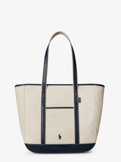 Polo Ralph Lauren Canvas Shopping Bag With Embroidered Logo