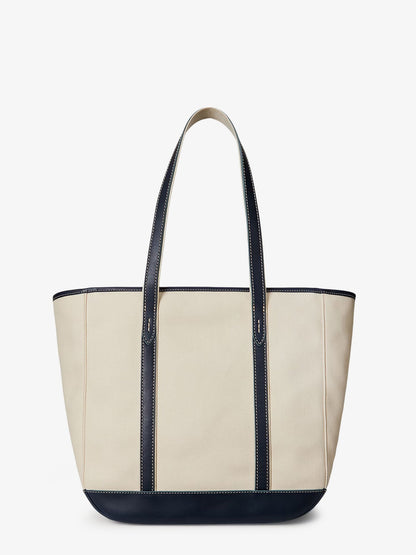 Polo Ralph Lauren Canvas Shopping Bag With Embroidered Logo
