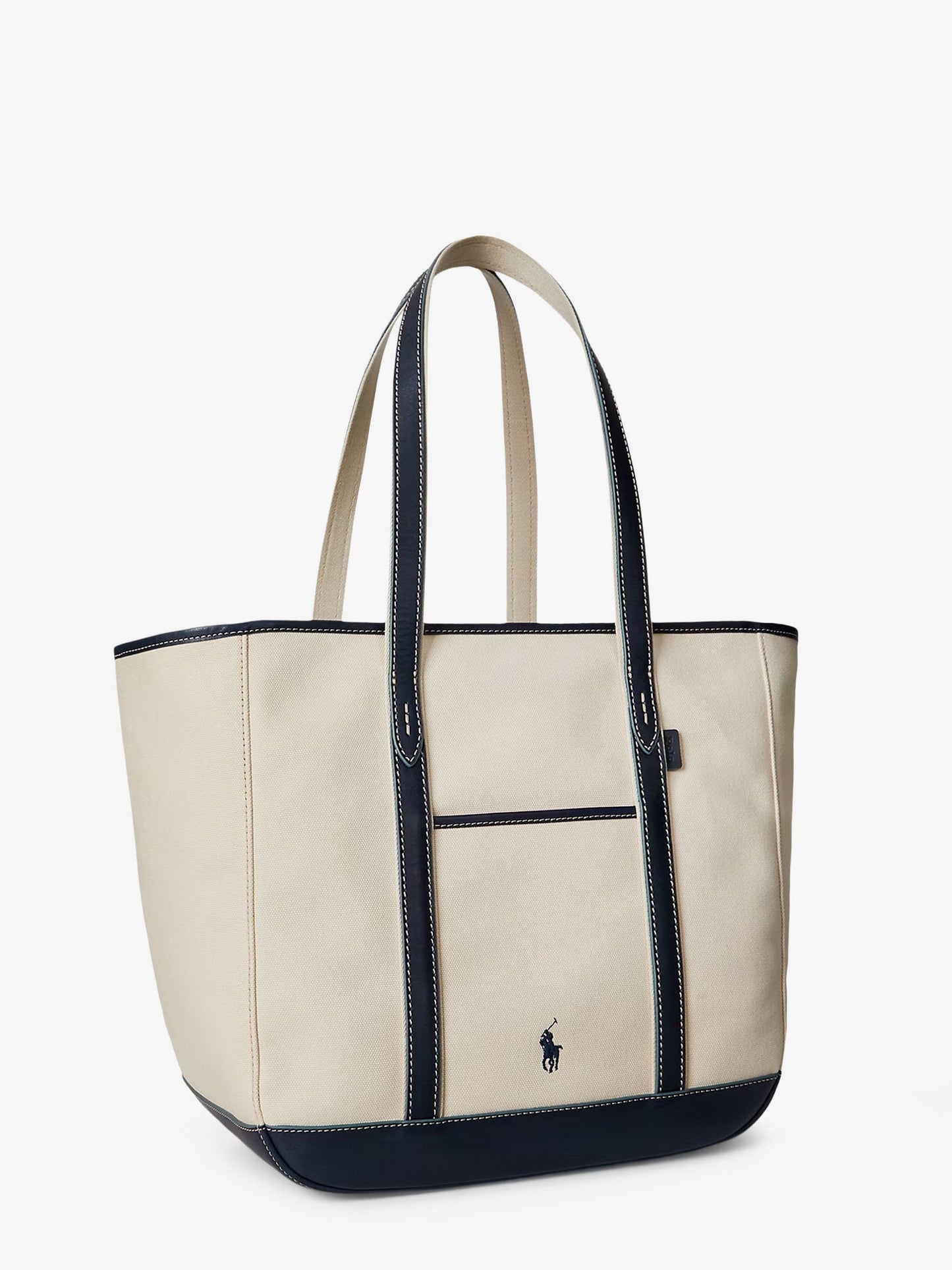 Polo Ralph Lauren Canvas Shopping Bag With Embroidered Logo