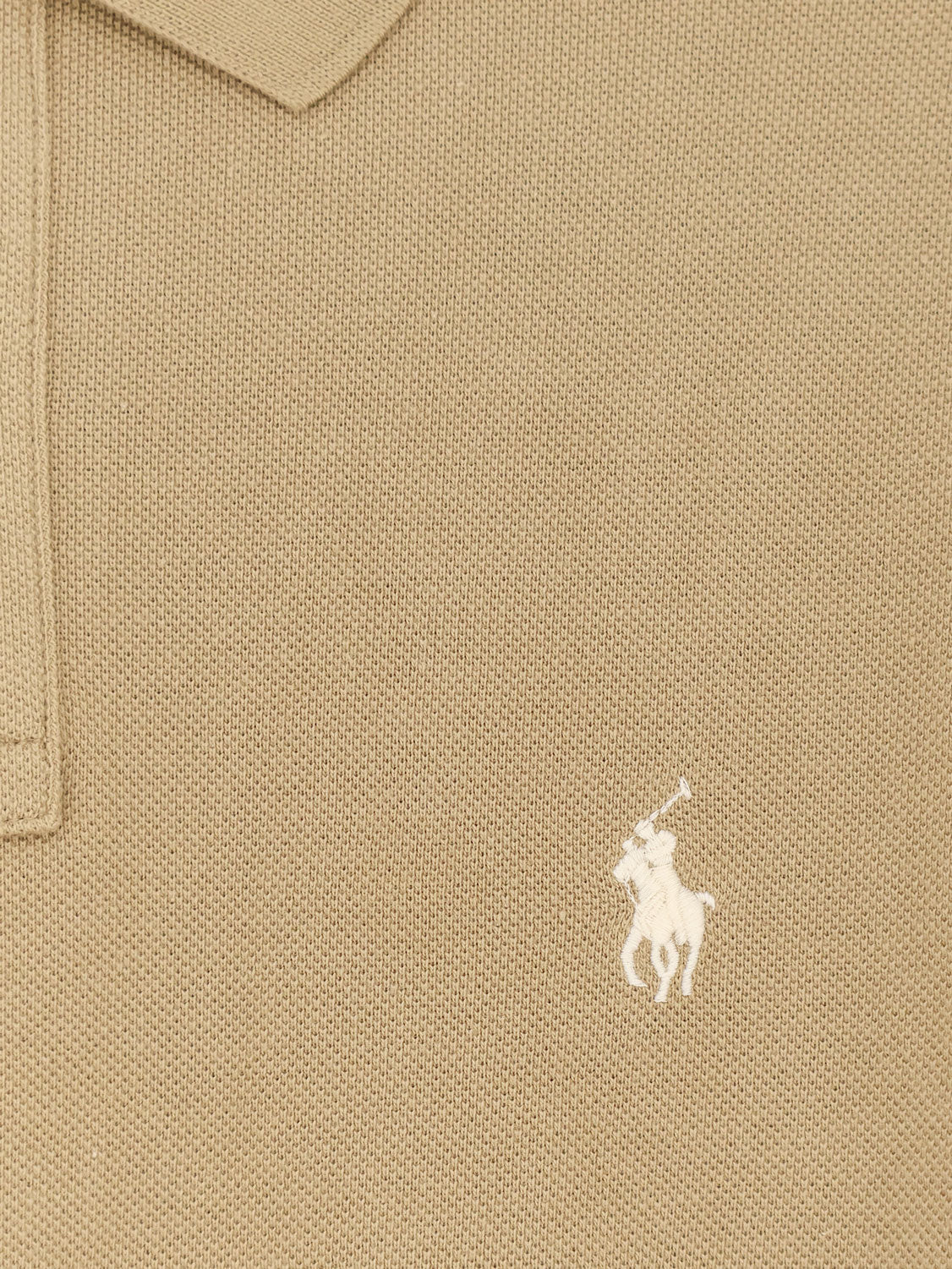 Polo Ralph Lauren Cotton polo shirt with frontal logo embroidery - Cafe Tan