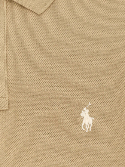 Polo Ralph Lauren Cotton polo shirt with frontal logo embroidery - Cafe Tan