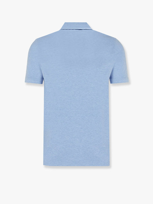 Polo Ralph Lauren Cotton polo shirt with embroidered logo on the front - Isle Heather