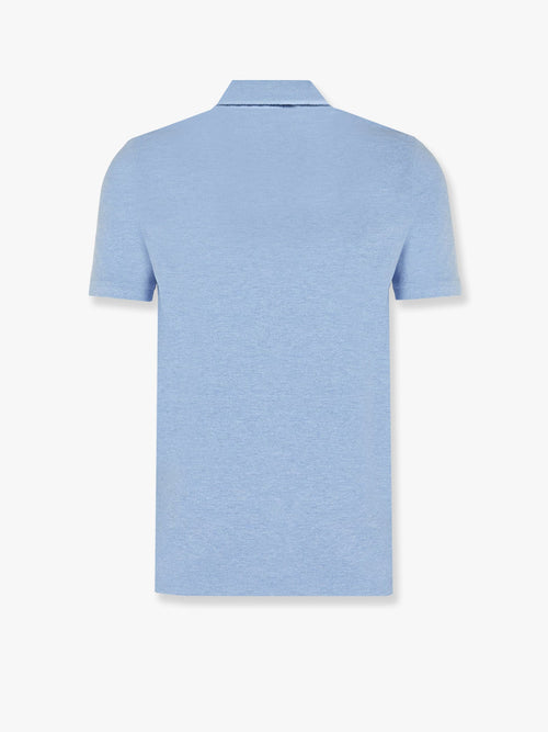 Polo Ralph Lauren Cotton polo shirt with embroidered logo on the front - Isle Heather