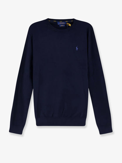 Polo Ralph Lauren Cotton Sweater With Embroidered Logo On The Front