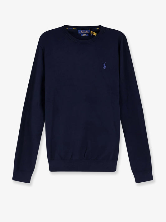 Polo Ralph Lauren Cotton Sweater With Embroidered Logo On The Front