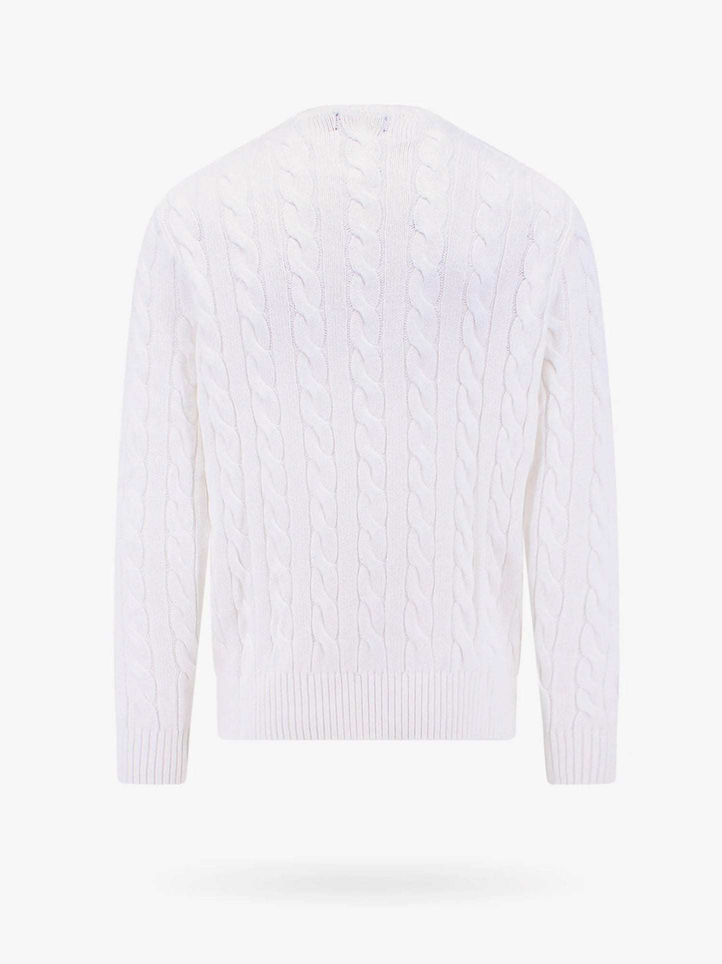 Polo Ralph Lauren Cable Knit Sweater With Iconic Embroidery