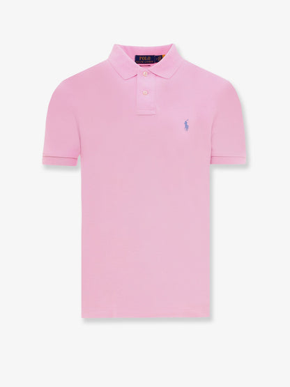 Polo Ralph Lauren Cotton polo shirt with embroidered logo on the front - Carmel Pink